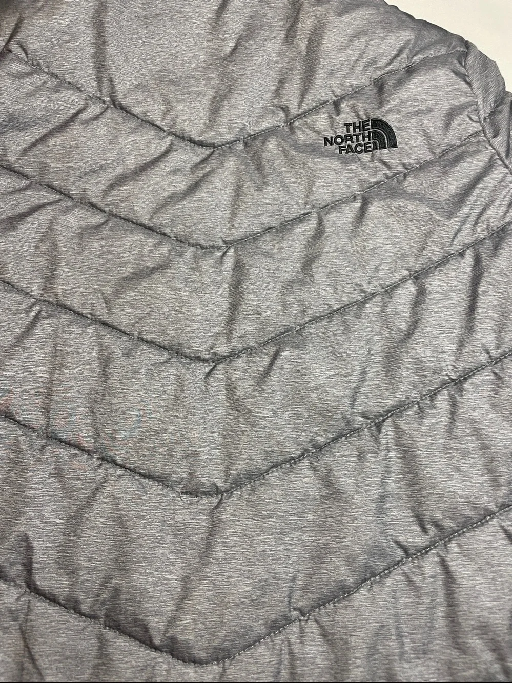 The North Face Women's Light Silver Quilted Puffer Jacket